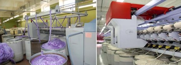 Внешний вид оборудования необходимого для изготовления пряжи.